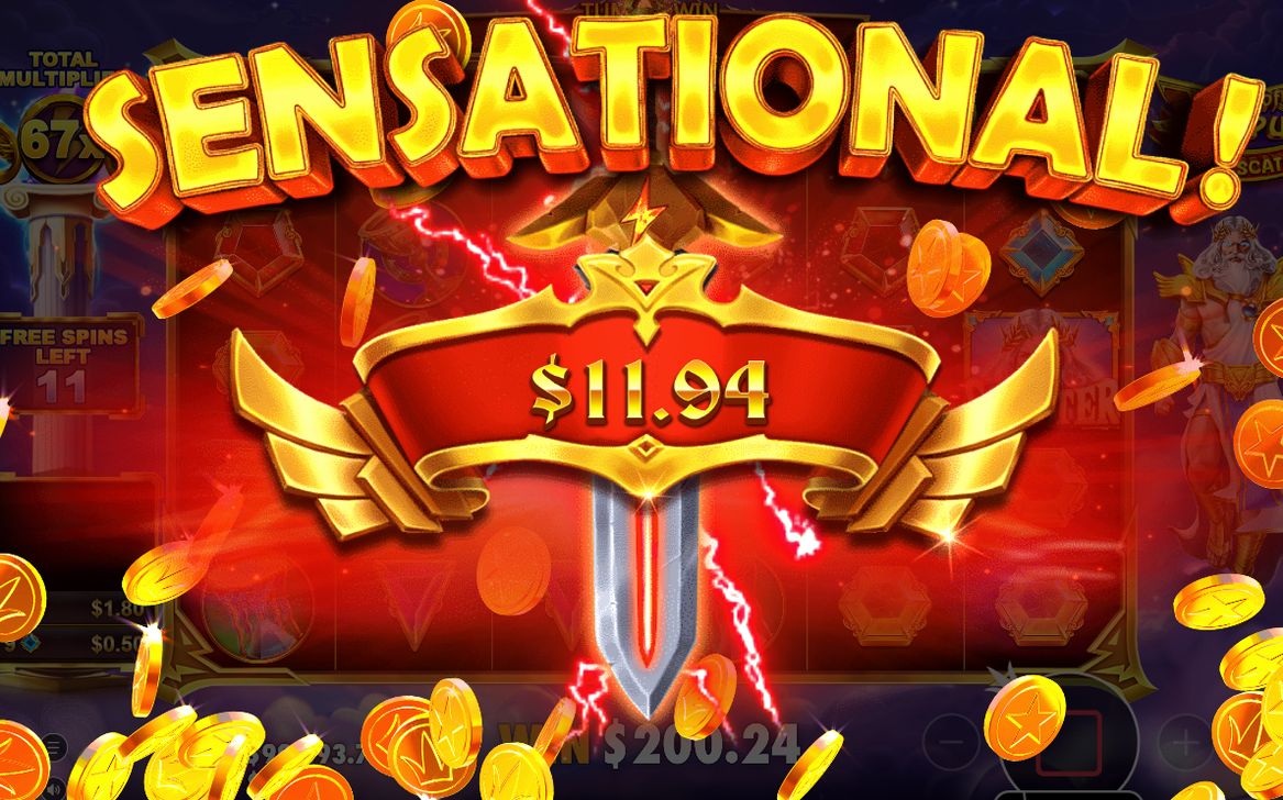 Free-Spins-Anzeige mit laufendem Gesamtmultiplikator